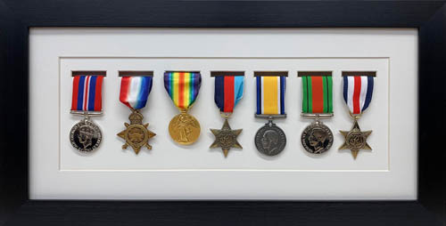 Military / War / Sports Medal 3D Box Picture Frame Fits Seven Medal